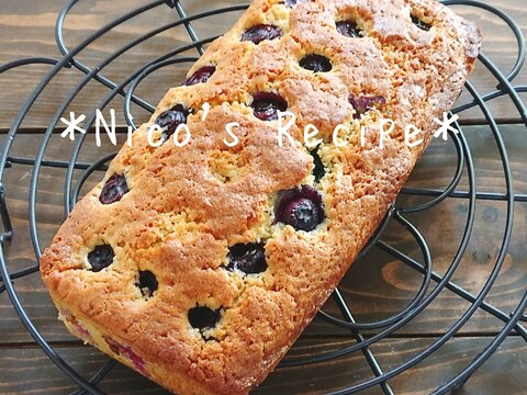 ホットケーキミックスで作るブルーベリーパウンド